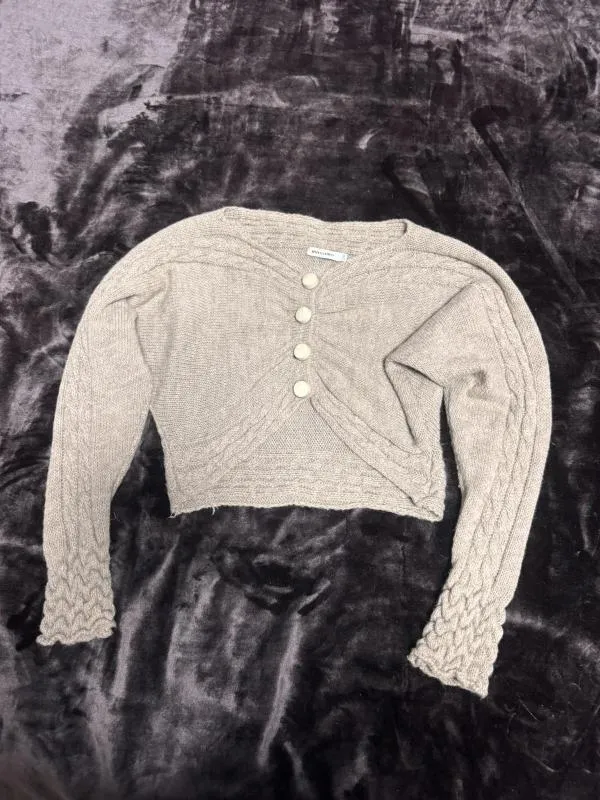Bolerou MASSIMO EU 38 | Bej, Mânecă lungă, Lână - Image 2