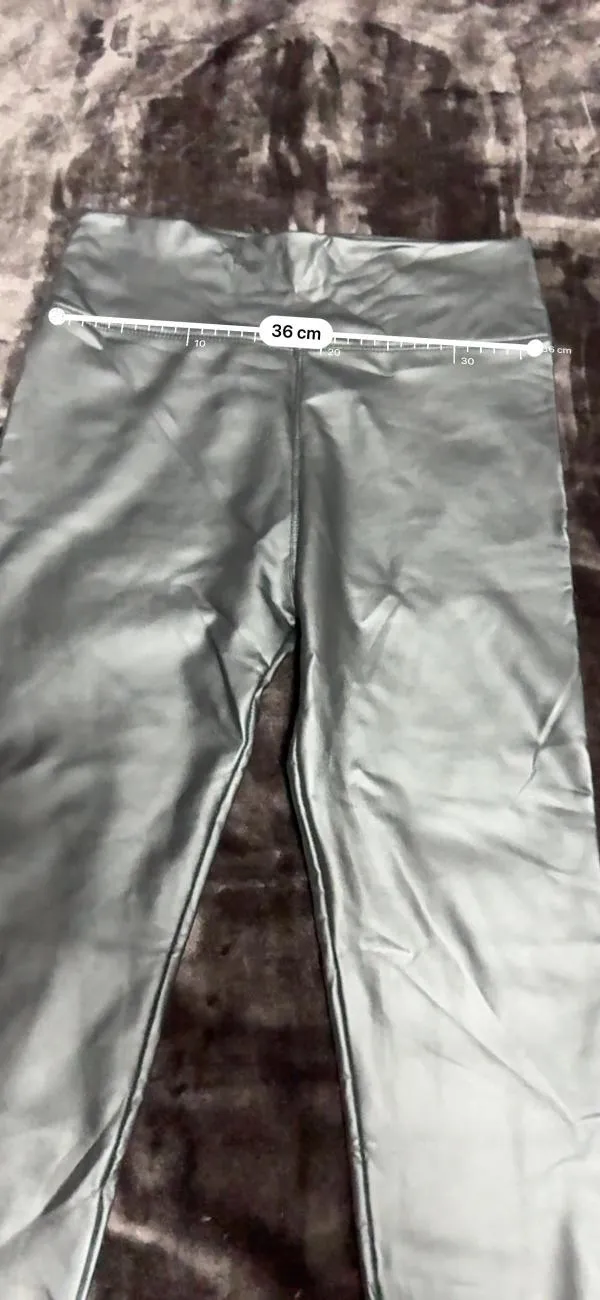 Colanți QUIZ EU 40 | Negru, Lungi, Talie înaltă, Poliuretan - Image 8