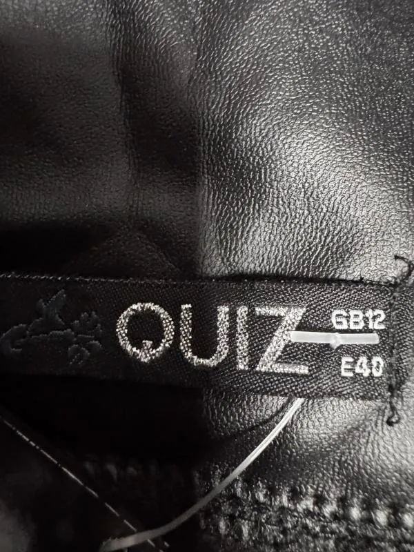 Colanți QUIZ EU 40 | Negru, Lungi, Talie înaltă, Poliuretan - Image 5