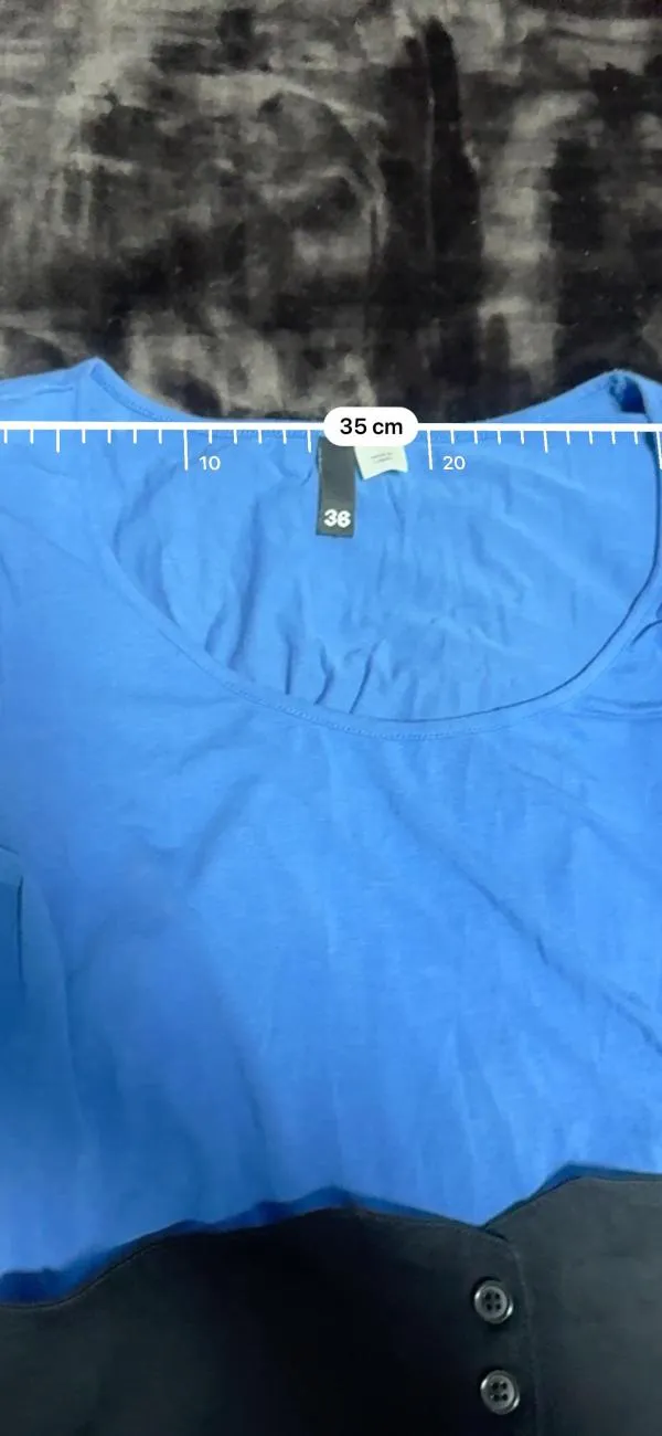 Rochie office H&M EU 36 | Albastru, Mini, Mânecă scurtă, Elastan - Image 6