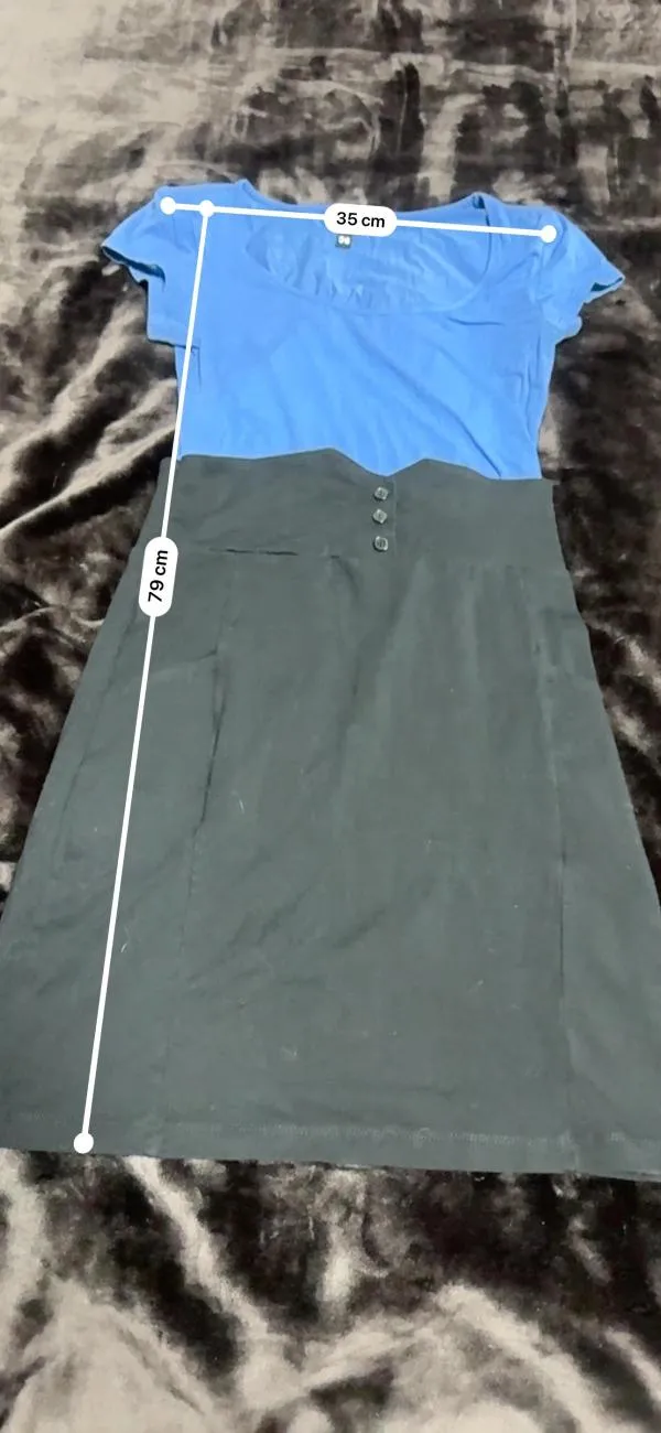 Rochie office H&M EU 36 | Albastru, Mini, Mânecă scurtă, Elastan - Image 7