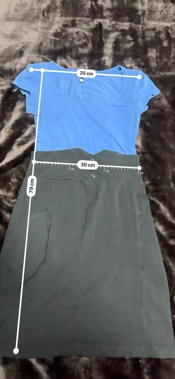 Rochie office H&M EU 36 | Albastru, Mini, Mânecă scurtă, Elastan - Image 8