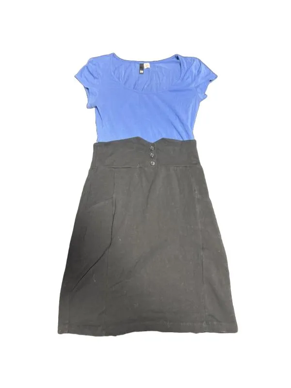 Rochie office H&M EU 36 | Albastru, Mini, Mânecă scurtă, Elastan