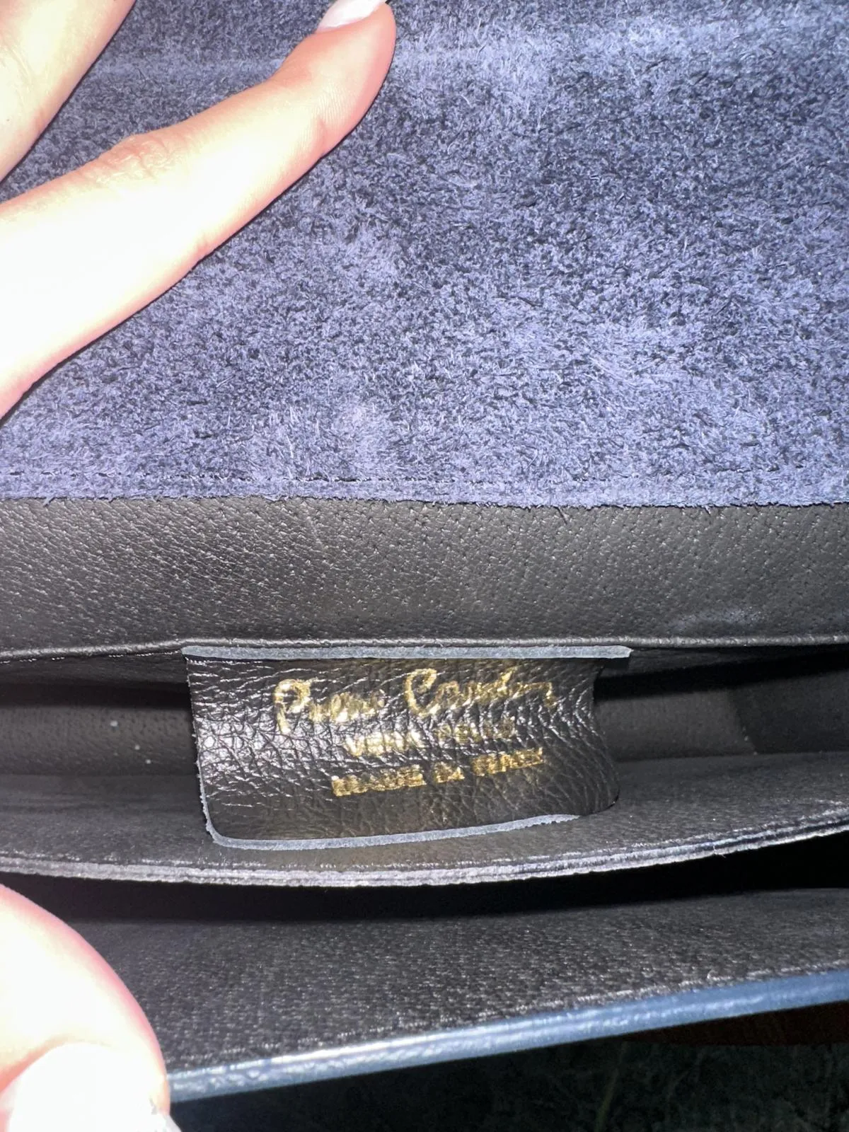 Geantă de umăr Pierre Cardin | Albastru, Piele naturală - Image 6