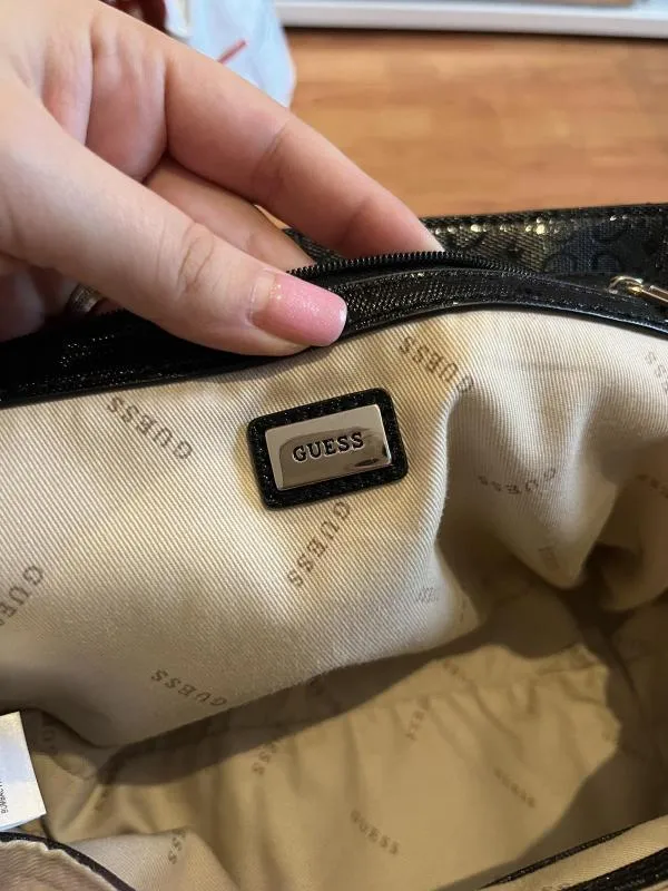 Geantă de umăr Guess | Negru, Poliuretan - Image 6