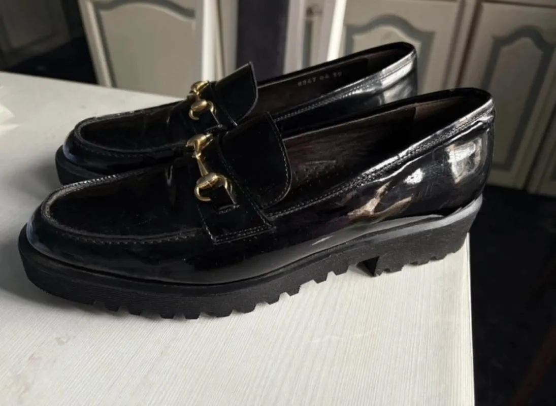 Mocasini Bottega Veneta EU 38.5 | Negru, Piele lăcuită - Image 2