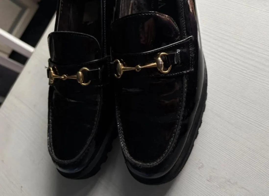 Mocasini Bottega Veneta EU 38.5 | Negru, Piele lăcuită - Image 3