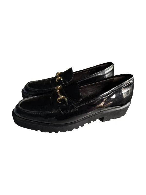 Mocasini Bottega Veneta EU 38.5 | Negru, Piele lăcuită