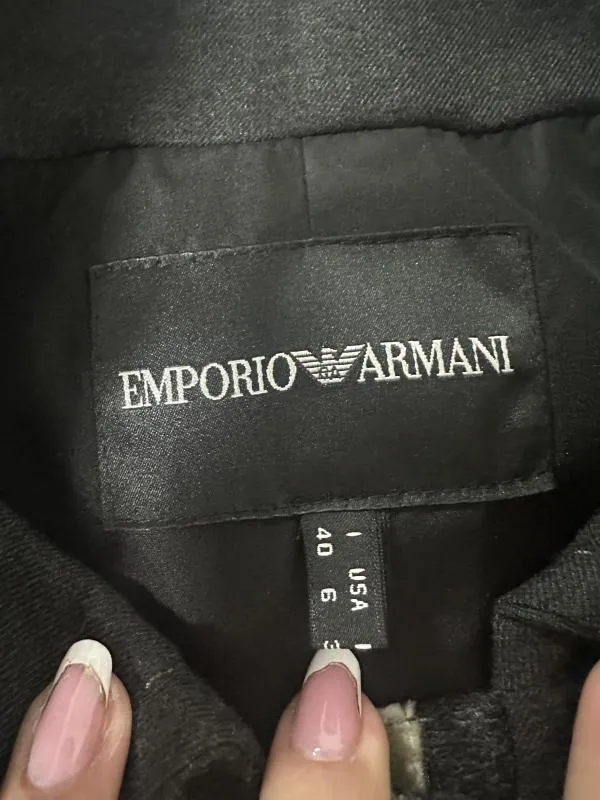 Blazer Emporio Armani EU 36 | Negru, Fără glugă, Poliester - Image 3