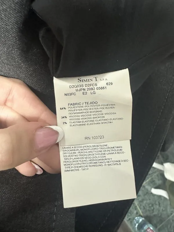 Blazer Emporio Armani EU 36 | Negru, Fără glugă, Poliester - Image 4