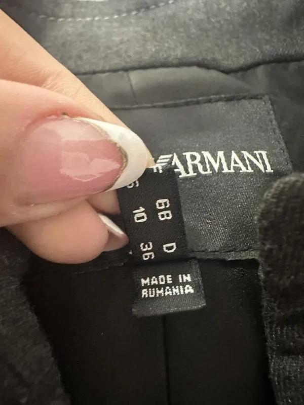 Blazer Emporio Armani EU 36 | Negru, Fără glugă, Poliester - Image 5
