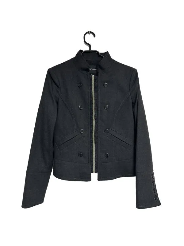 Blazer Emporio Armani EU 36 | Negru, Fără glugă, Poliester