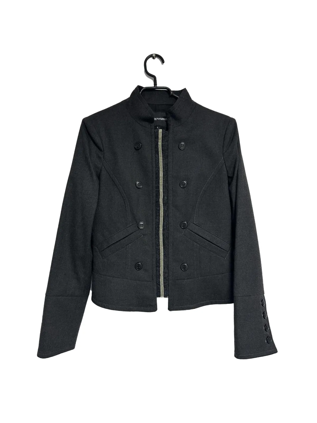 Blazer Emporio Armani EU 36 | Negru, Fără glugă, Poliester