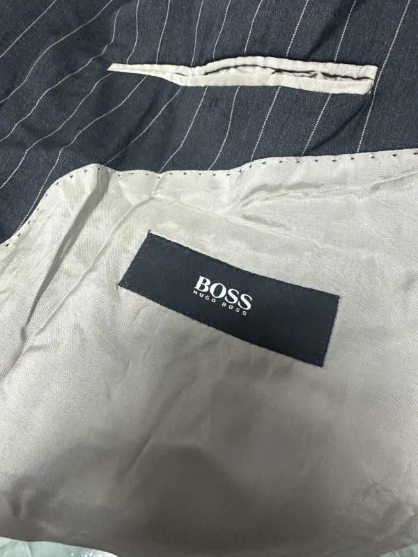 Sacou de costum Hugo Boss L | Negru, Lână - Image 3