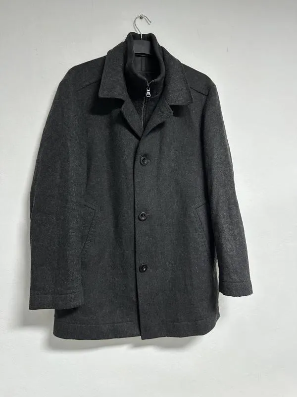 Palton de lână Hugo Boss M | Negru, Fără glugă, Lână - Image 2
