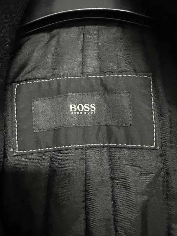 Palton de lână Hugo Boss M | Negru, Fără glugă, Lână - Image 3