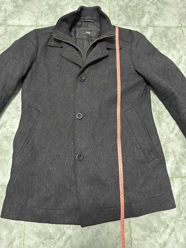 Palton de lână Hugo Boss M | Negru, Fără glugă, Lână - Image 5