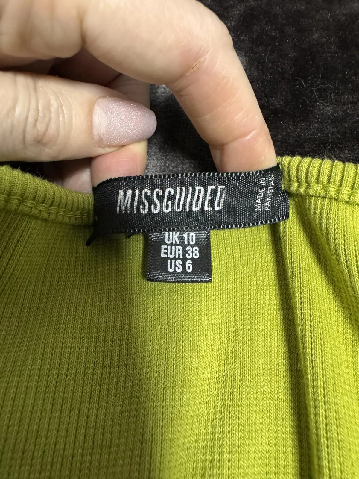 Rochie mulată Missguided EU 38 | Verde lime, Midi, Mânecă lungă, Poliester - Image 4