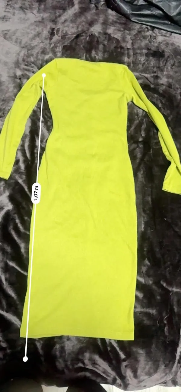 Rochie mulată Missguided EU 38 | Verde lime, Midi, Mânecă lungă, Poliester - Image 7