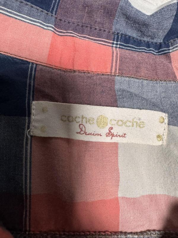 Rochie din denim Cache EU 36 | Multicolor, Mini, Mânecă lungă, Carouri, Denim - Image 4