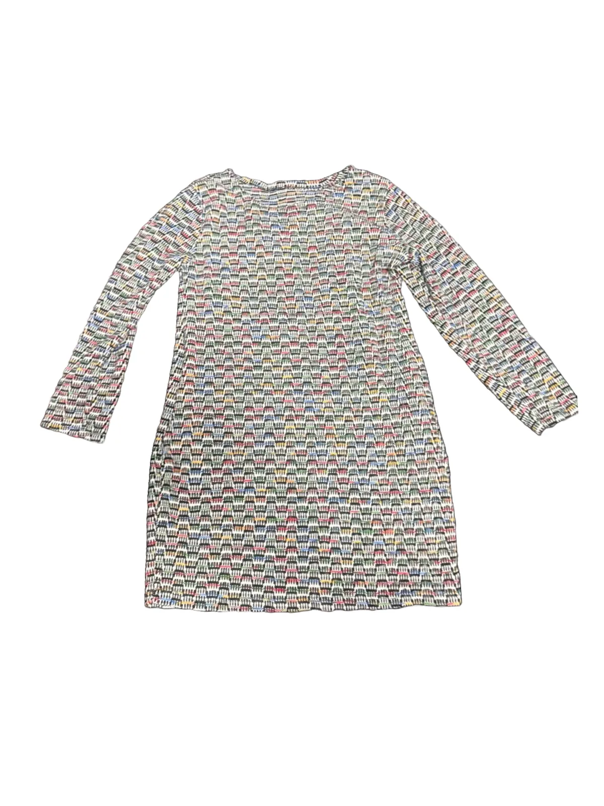 Rochie casual EU 36 | Multicolor, Mini, Mânecă trei sferturi, Abstract & Color Block, Acrilic