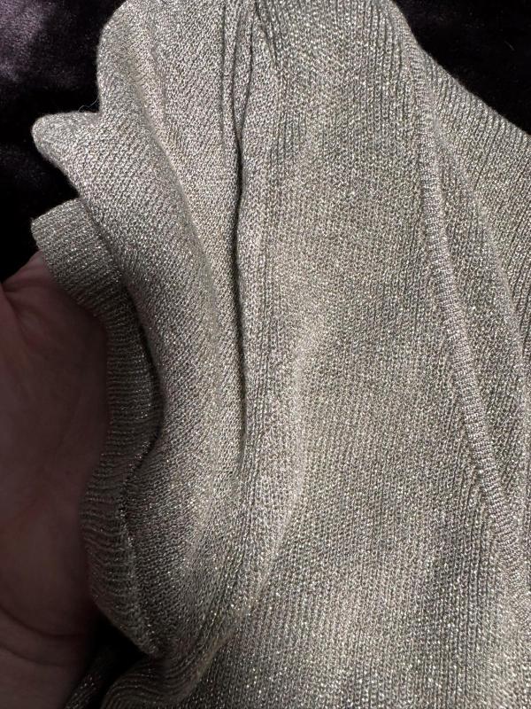 Rochie casual Mango EU 38 | Auriu, Midi, Mânecă scurtă, Acrilic - Image 9