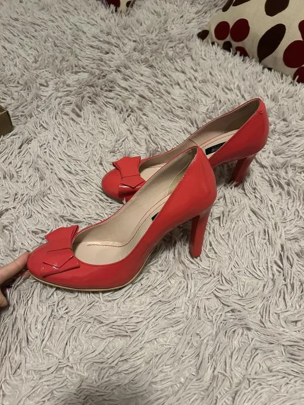 Pantofi cu toc înalt Garkony Studio EU 39 | Roșu, Piele naturală - Image 3
