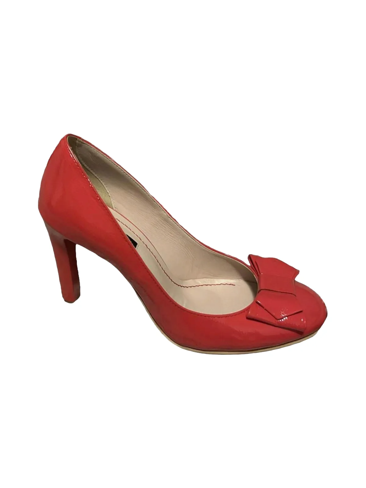 Pantofi cu toc înalt Garkony Studio EU 39 | Roșu, Piele naturală