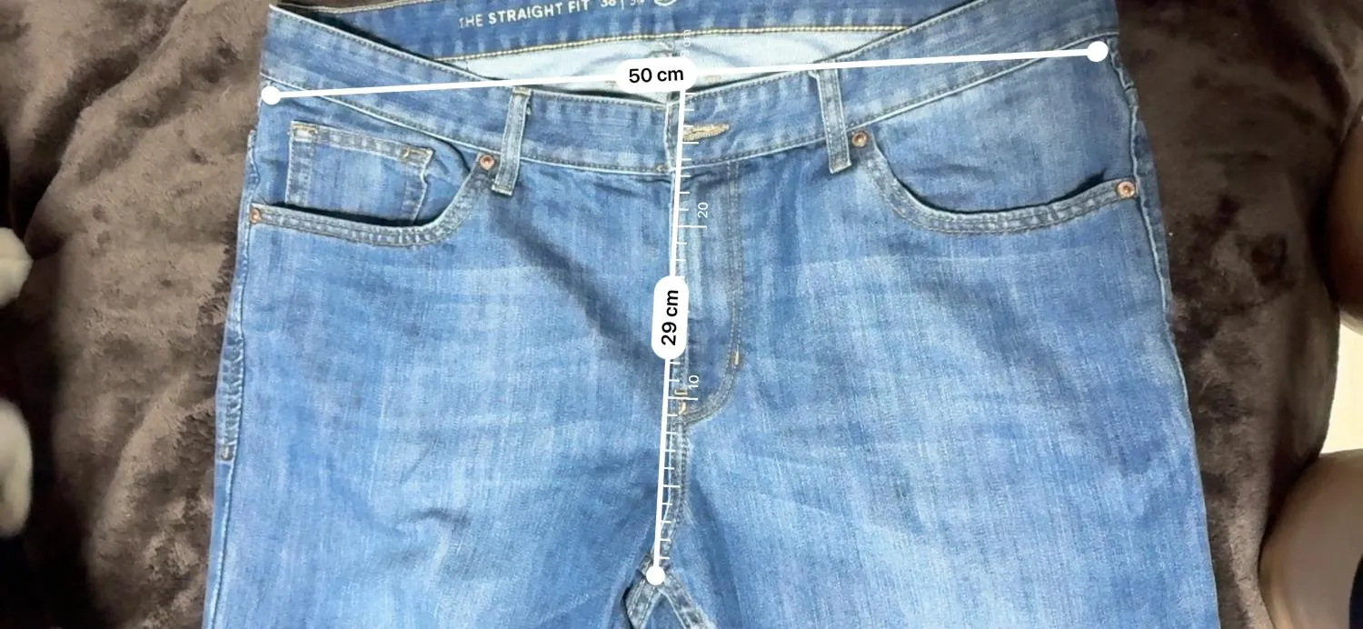 Blugi C&A XL | Albastru, Talie medie, Straight (Drepți) fit, Bumbac - Image 7