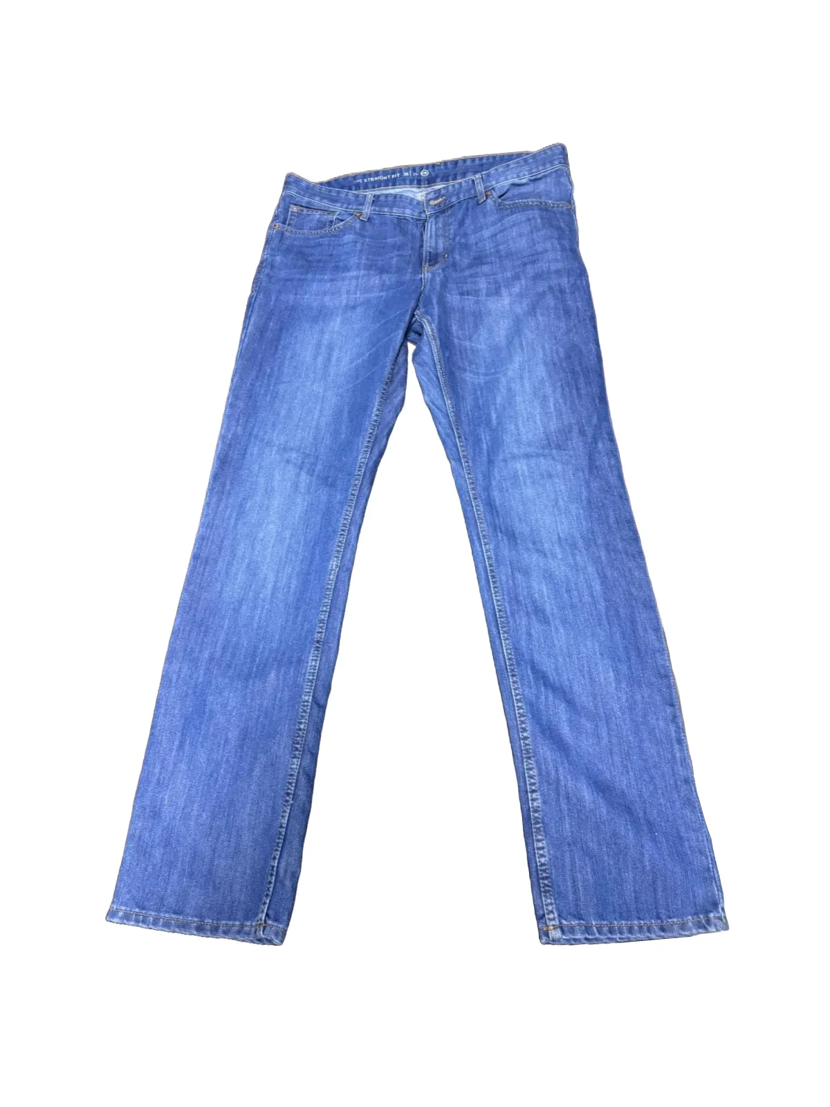 Blugi C&A XL | Albastru, Talie medie, Straight (Drepți) fit, Bumbac