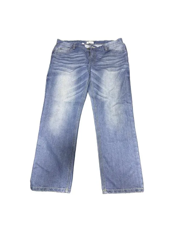 Blugi JOHN BANER XXL | Albastru, Talie medie, Straight (Drepți) fit, Bumbac
