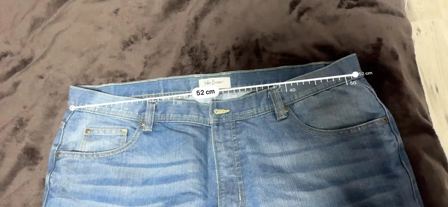 Blugi JOHN BANER XXL | Albastru, Talie medie, Straight (Drepți) fit, Bumbac - Image 7