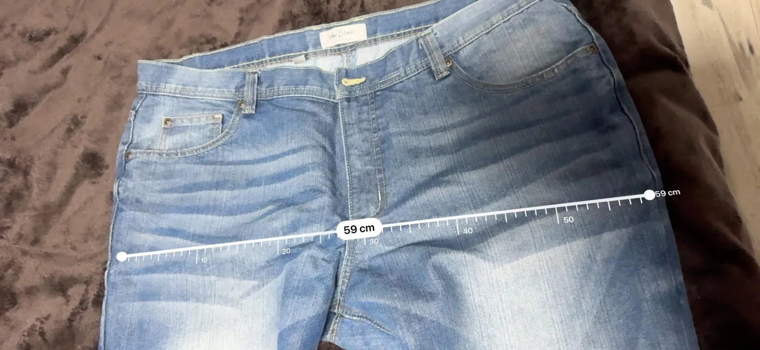 Blugi JOHN BANER XXL | Albastru, Talie medie, Straight (Drepți) fit, Bumbac - Image 9