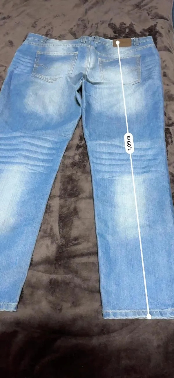 Blugi JOHN BANER XXL | Albastru, Talie medie, Straight (Drepți) fit, Bumbac - Image 10
