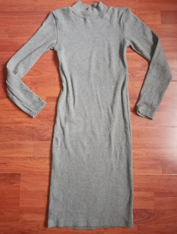 Rochie casual Olalook EU 36 | Gri, Mini - Image 3