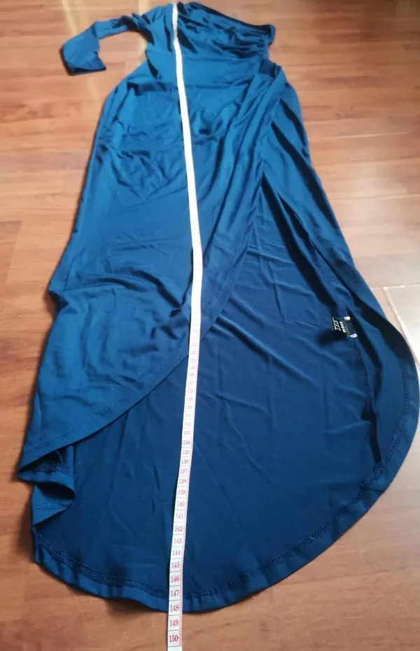 Rochie de seară Shein XS | Albastru, Maxi, Pe un umăr - Image 4