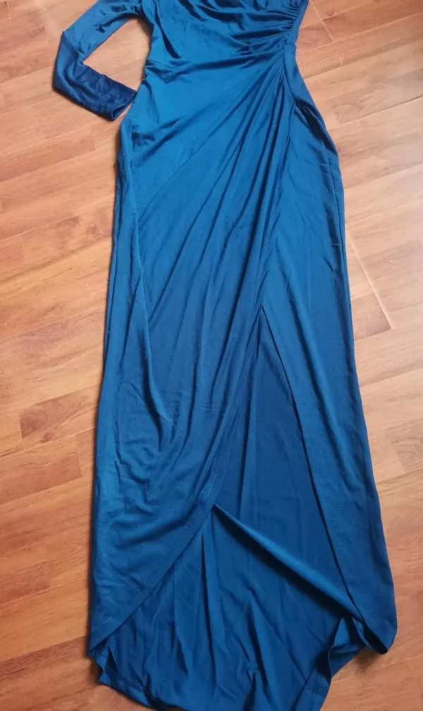 Rochie de seară Shein XS | Albastru, Maxi, Pe un umăr - Image 9