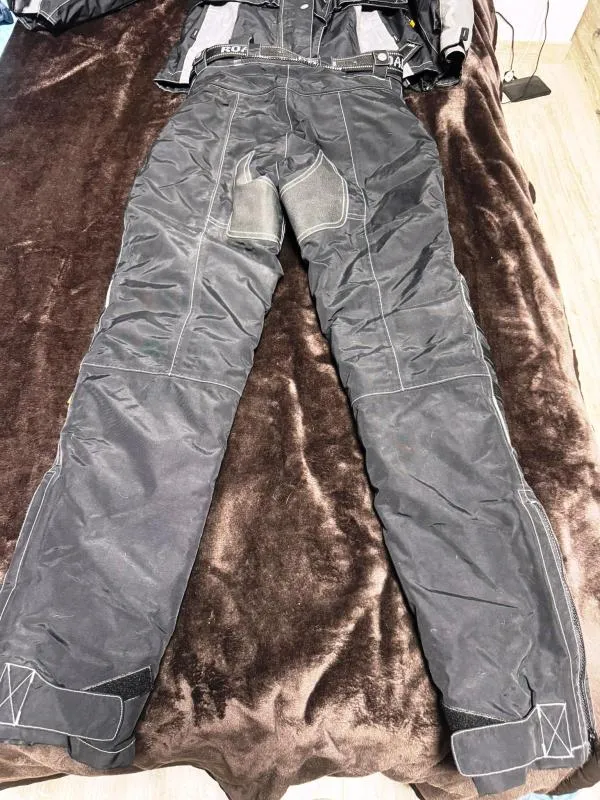 Costum moto damă POLO-TEX EU 38 | Negru, Logo, Poliamidă - Image 3