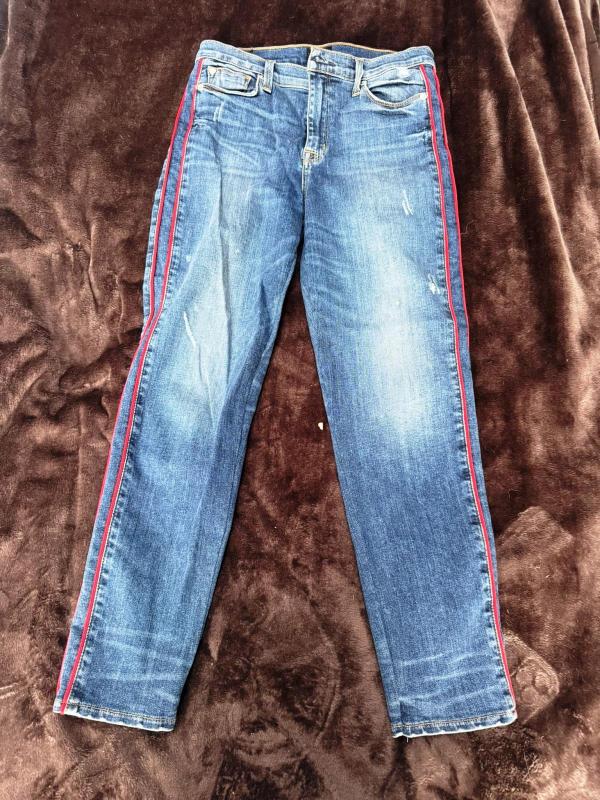 Blugi HUDSON EU 38 | Albastru, Lungi, Talie înaltă, Tapered (Conici) fit, Bumbac - Image 2