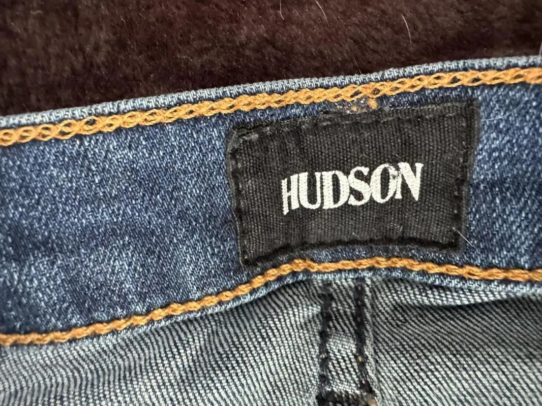 Blugi HUDSON EU 38 | Albastru, Lungi, Talie înaltă, Tapered (Conici) fit, Bumbac - Image 4