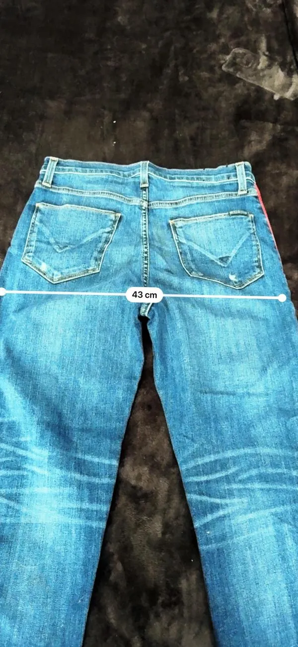 Blugi HUDSON EU 38 | Albastru, Lungi, Talie înaltă, Tapered (Conici) fit, Bumbac - Image 9