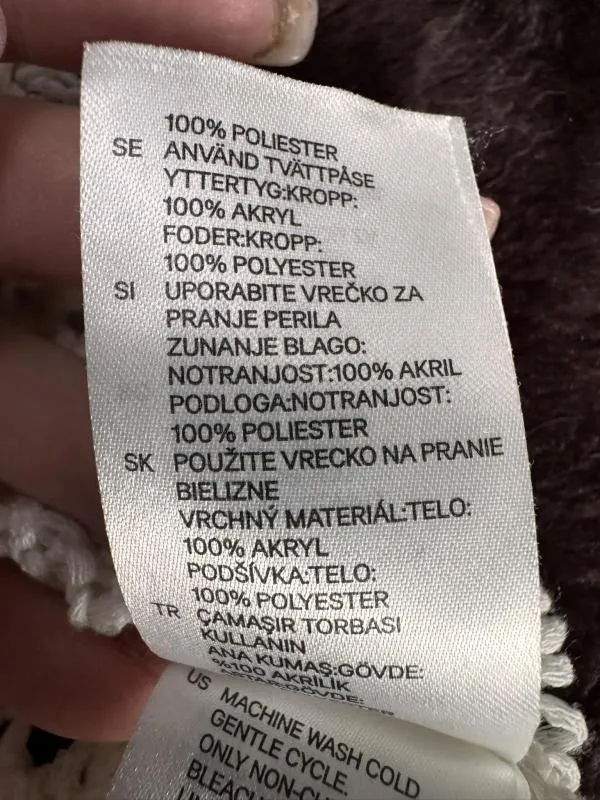 Rochie croșetată H&M EU 36 | Alb, Mini, Mânecă lungă, Acrilic - Image 5