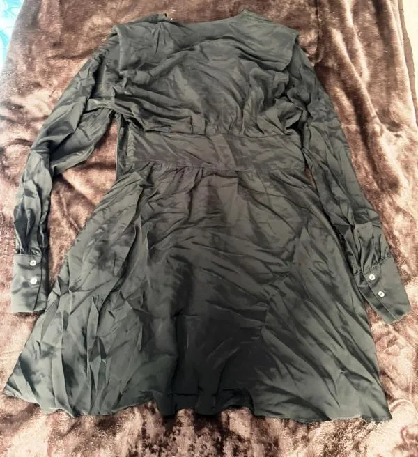 Rochie de seară CLAUDIE PIERLOT EU 38 | Negru, Mini, Mânecă lungă, Vâscoză - Image 6