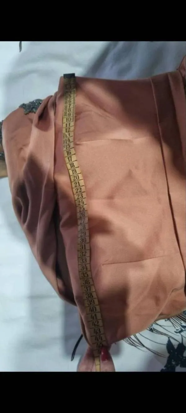 Rochie de seară Contessa EU 42 | Caramel, Maxi, Design asimetric - Image 4