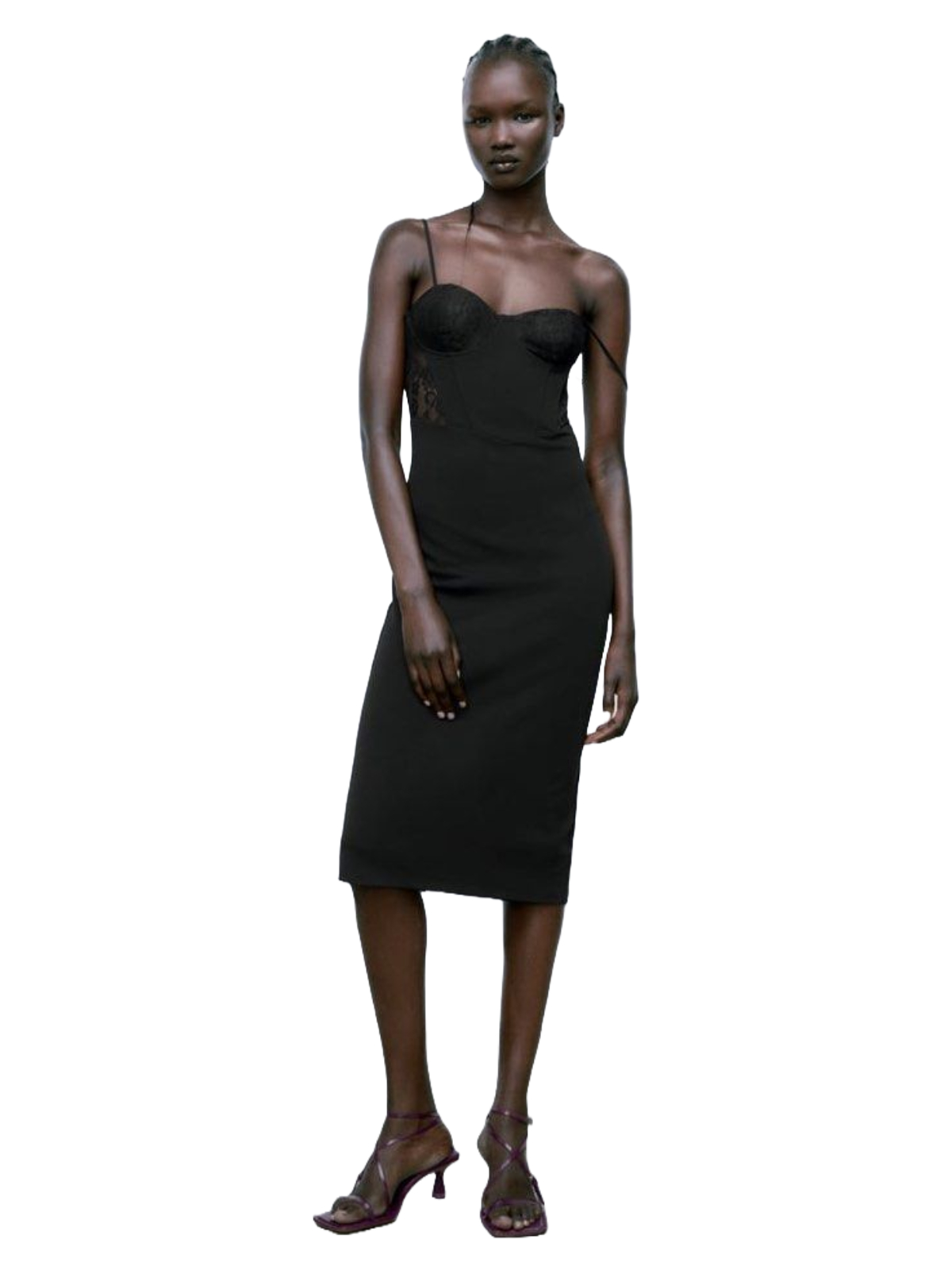 Rochie de cocktail midi Zara EU 38