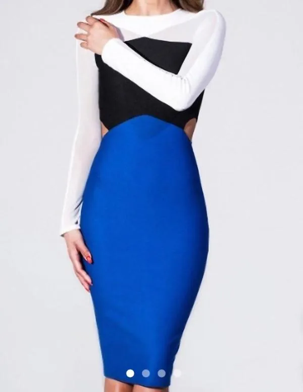 Rochie de seară Missguided EU 44 | Multicolor, Midi, Cu decupaje - Image 2