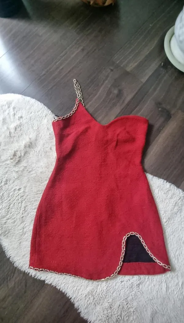 Rochie de seară Zara EU 36 | Roșu, Mini, Pe un umăr - Image 8