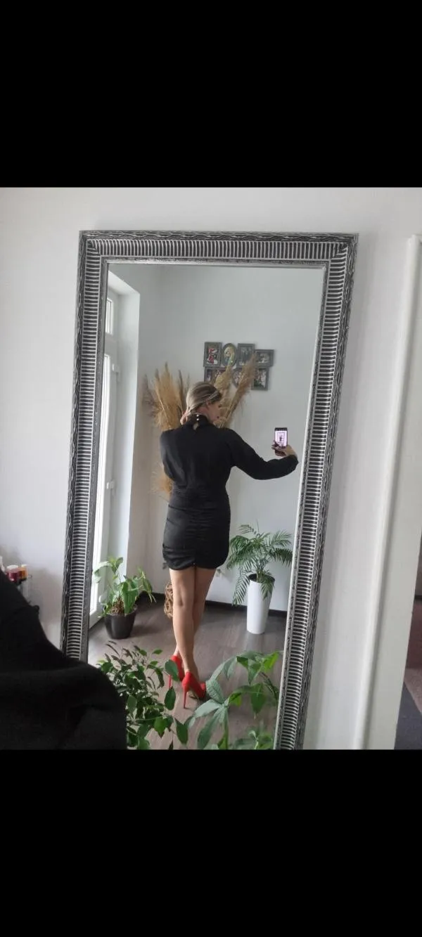 Rochie de seară Femme Luxe EU 38 | Negru, Mini, Mânecă lungă - Image 3