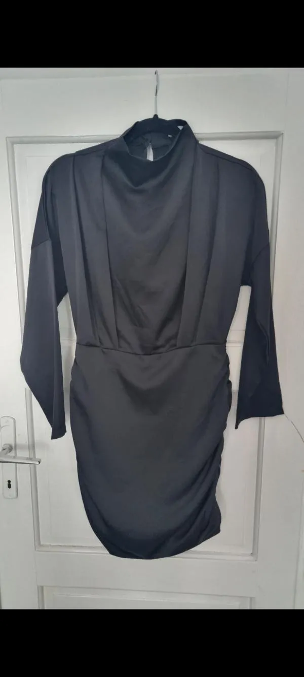 Rochie de seară Femme Luxe EU 38 | Negru, Mini, Mânecă lungă - Image 4