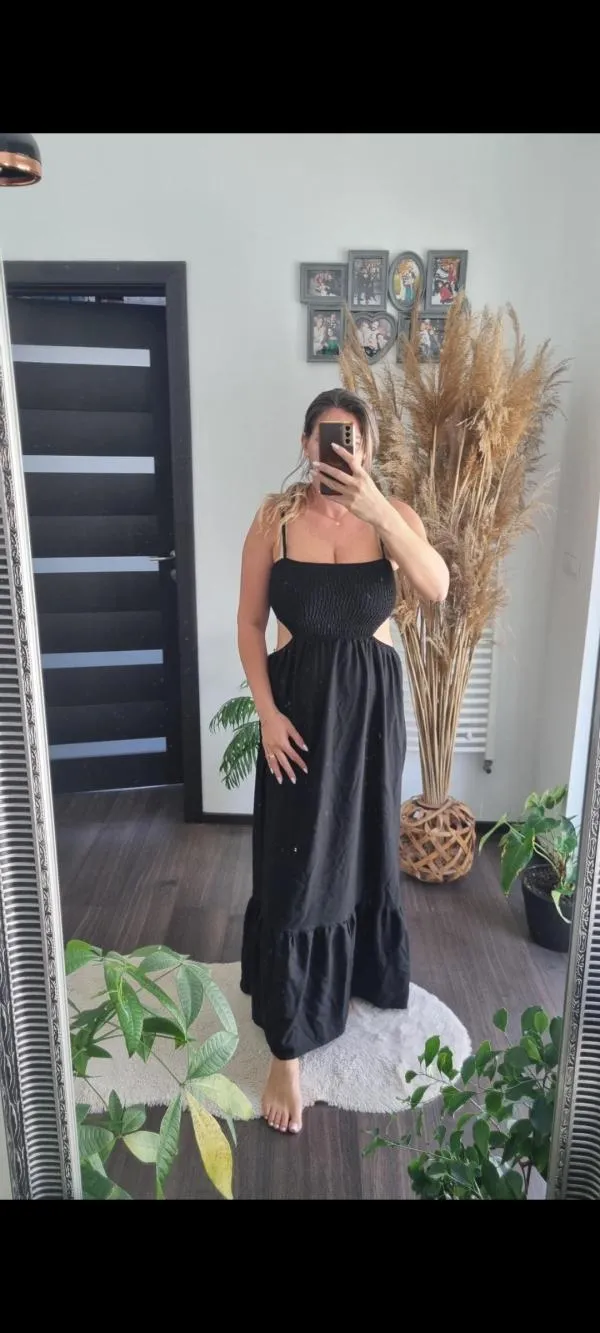 Rochie de plajă ASOS EU 42 | Negru, Maxi, Bretele subțiri - Image 5